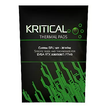 Kritical Pads - Custom GPU Thermal Pads Set for EVGA RTX 3080/3080Ti FTW3