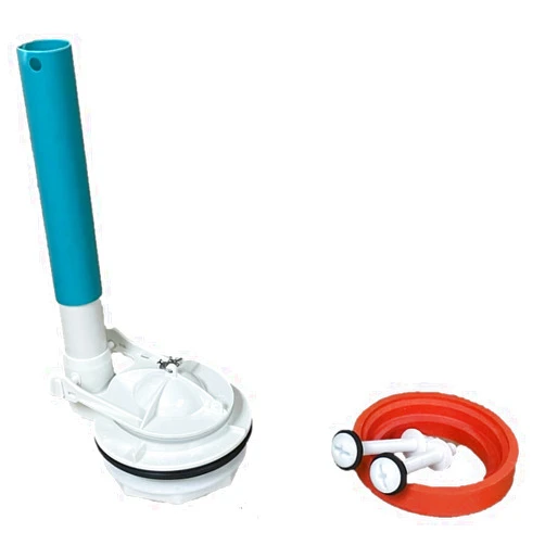 NuFlush Champion 4 Two Piece Toilet Replacement Flush Valve With Overflow Extension Tube by NuFlush fits American Standard 3174.002-0070A