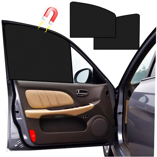 Vanoyik Car Window Shade for Baby 2PCS Sun Shade Blocker UV Protection for Child Magnetic Baby Window Cover Fit Universal Car Side Front Window