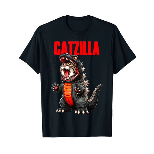 Feline Fashions Cat Apparel.USA Cute Cat Kitty Catzilla for Cat Moms Cat Dads Pet Lovers T-Shirt
