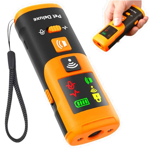 Pet Deluxe [2024] Dog Bark Deterrent Devices,[HD Display] Anti Barking Device for Dog Training & Good Behavior,Ultrasonic Bark Stopper No Need to Yell or Swat,Dog Barking Silencer,Bark Collar Perfect Alternative
