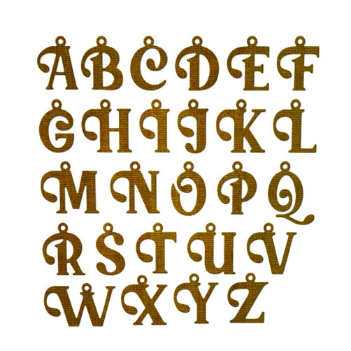 XMZZMX 26 Uppercase Letters Suspension Tag Metal Cutting Dies for Card Making, Paper Embossing Die Cuts Kit Templates, Storage Pockets Supplies, Photo Frame Album DIY Scrapbooking Stencils Sets