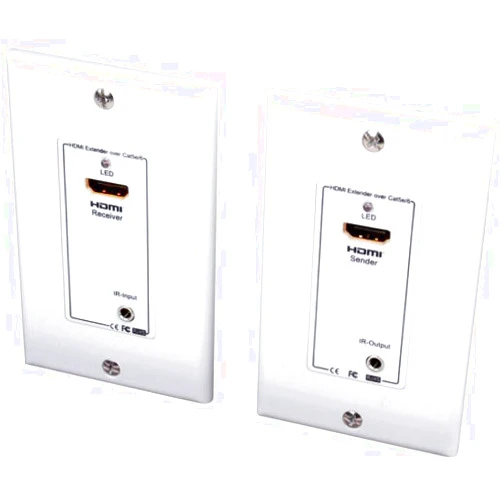 Vanco 280715 HDMI Wall Plate Extender over 2 UTP Cables with IR Control, 100-Foot