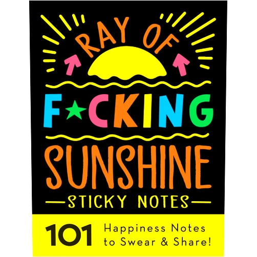 By Sourcebooks (Author) Ray of F*cking Sunshine Sticky Notes: 101 Happiness Notes to Swear and Share, a Funny and Inspirational White Elephant Gift (Calendars & Gifts to Swear By)