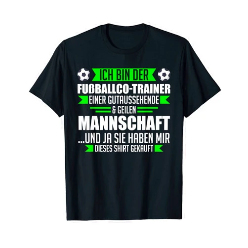 Trainer & Fußball-Trainer Geschenk Mens Ich bin der Fußball Co-Trainer Football Co-Trainer Trainer T-Shirt