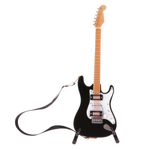 ZAMASS Musical Ornaments Decoration 1/6 Scale Miniature Electric Guitar Musical Instrument Model Dollhouse Decoration Accessory