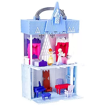 Hasbro Disney Frozen Pop Adventures Arendelle Castle Playset with Handle, Including Elsa Doll, Anna Doll, & 7 Accessories - Toy for Kids Ages 3 & Up