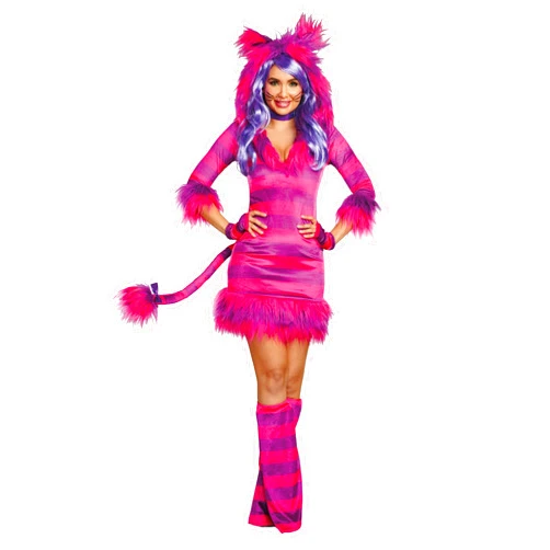 Dreamgirl Adult Wonderland Magic Cat Storybook Costume, Womens Halloween Costume