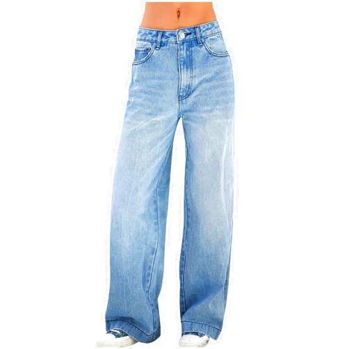 SMIDOW Women's High Waisted Flare Jeans with Belt Bootcut Stretchy Denim Pants Full Length Wide-Leg Denim Pants