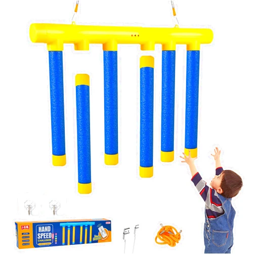 JYHZMJ Reflex Drop Sticks Challenge Game - 3 Adjustable Speed Modes, Hand-Eye Coordination & Reaction Training Toy, Fun Catch Falling Sticks Game for Kids, Adults