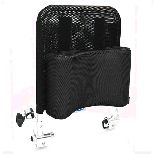 KinSeng Aluminum Alloy Wheelchair Headrest Backrest,Neck Support Seat Back Cushion,Adjustable Neck Rest U Type Pillow Back for Adults Universal Wheelchair Accessories (Black)