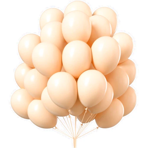 PartyWoo Nude Balloons, 100 pcs 10 Inch Boho Apricot and Beige Balloons for Garland or Arch - Party, Birthday, Baby Shower Decorations, Apricot-F05