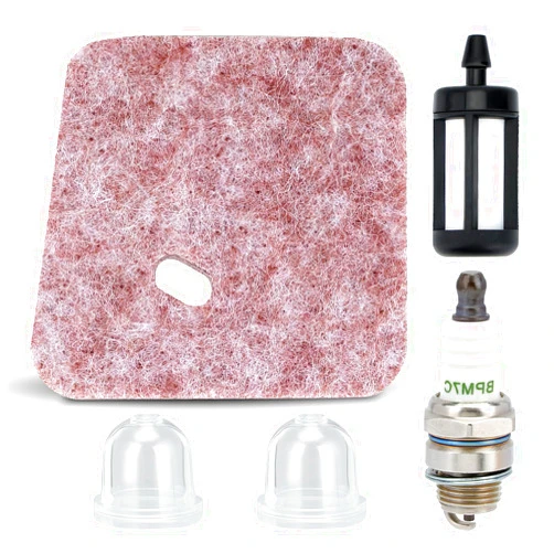 Hipa FS45 FS55 Air Filter Kit for STIHL FS38 FS45 FS46 FS55 FC55 HS45 KM55 HL45 String Trimmer Brushcutter Edger Engine Models With Spark Plug Fuel Filter Primer Bulb