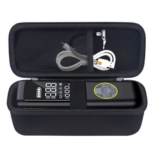 Elonbo Carrying Case for Fanttik X8 APEX Tire Inflator Portable Air Compressor, 2X Faster Inflation Cordless Tire Inflator Suitable for Cars, E-Bikes, Motorcycles, Tire Pump Storage Holder, Black