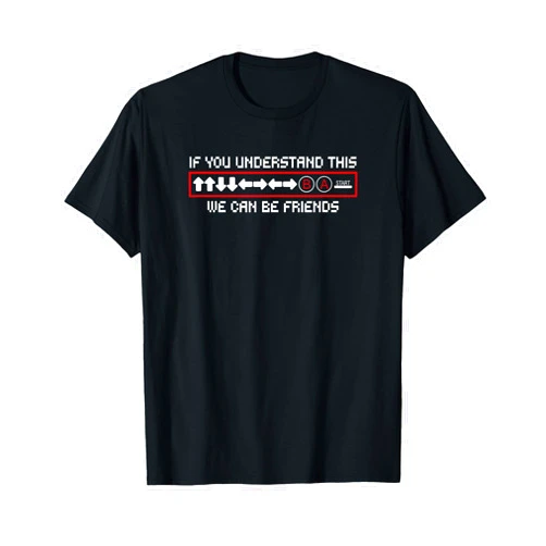Funny Cheat Code Gifts for Retro Console Gamers Retro Console Gaming Cheat Code, UP UP DOWN DOWN T-Shirt