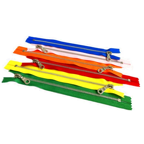Zipperstop YKK #5 Aluminum with Donut Pull (Mix of Hot Seasonal 6 Colors) 6 Pcs Metal Zipper Closed-End for Small Handbag or Pouch 4