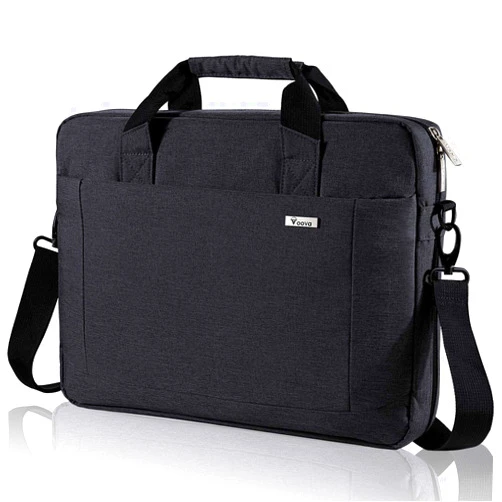 Voova Laptop Bag Case 16 15.6 15 Inch Laptop Briefcase,Expandable Computer Shoulder Messenger Bag Waterproof Carrying Case with Tablet Sleeve for Men Women,Business Office Travel College School,Black