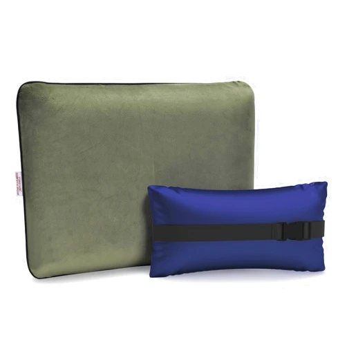 Besst Survivor Memory Foam Camping Pillow -Compact Firm Supportive Compressible Travel Pillow, Contoured Support, Breathable Cover, Lightweight Easy-to-Carry for Backpacking, Airplane,Car