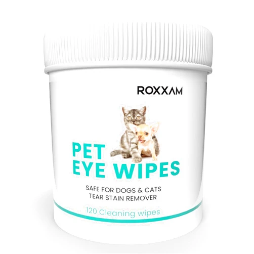 ROXXAM Pet Eye Wipes | Soft & Gentle Tear Stain Remover for Dogs Wipes | Convenient & Easy to Use | Dog Eye Wipes Tear Stain Remover Prevents Tear Stain | Safe & Natural Dog Eye Wipes for Crust