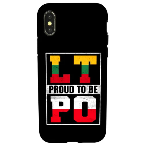 Proud to be Polish Lithuanian iPhone X/XS Proud Polish Lithuanian Mix Polska and Lithuania Heritage Case