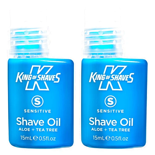 King Of Shaves Sensitive Shaving Oil For Men 15ml TWIN PACK