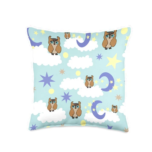Emporium Rodinapalooza Hand-Drawn Unisex Baby Pillow | Gender-Neutral Nursery Decor Throw Pillow