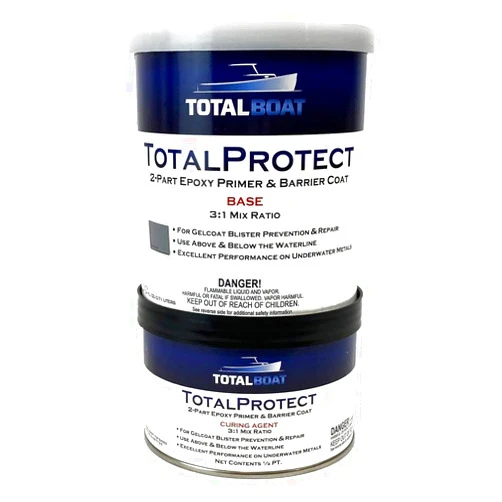 TotalBoat-487738 TotalProtect Epoxy Barrier Coat System (Gray, Quart), 1 Count (Pack of 1)