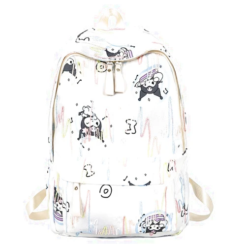 Festa Park Cutecore Backpack Kawaii Shoulder Bag, Trendy Y2k Purse Grunge Canvas 2000s Coquette Harajuku Daypack Casual Bags (Type-A)