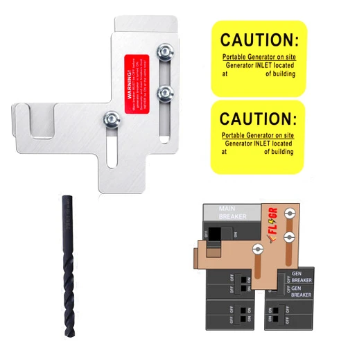 Flngr Generator Interlock Kit Compatible with Siemens or Murray Panels.7/8-1 1/4