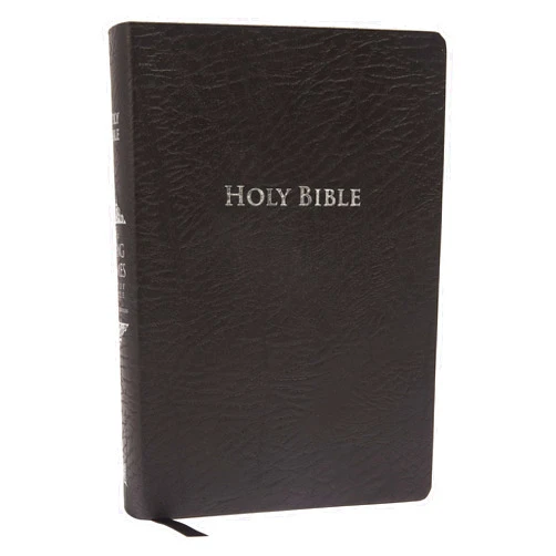 By Thomas Nelson (Author) KJV Study Bible, Large Print, Bonded Leather, Black, Red Letter: Second Edition