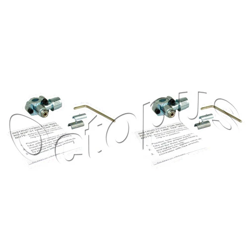KOB 2pcs Bullet Piercing Valve Metal Comptaible with/Replacement for Supco BPV31 Part Silver