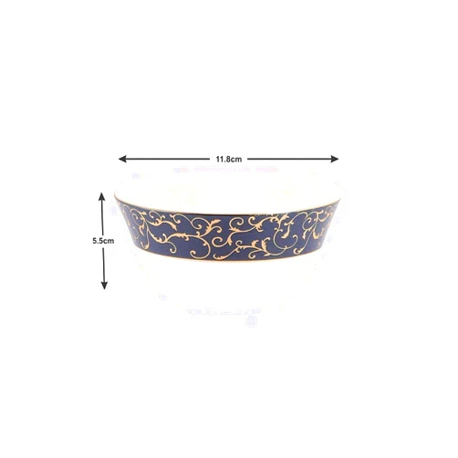 SkyKey LaOpala Anasa Blue Veg Bowl Pack of 12, Opal Glass