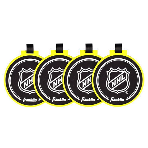 Franklin Sports Hockey Shooting Targets - NHL - 4 Knock Out Targets with Goal Attachments
