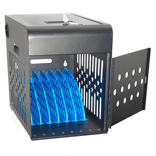 Metateel 8 Tablet Charging Station Lock Box - Fits 14
