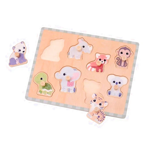 Jouéco Joueco The Wildies Pimple Puzzle, Pack of 8