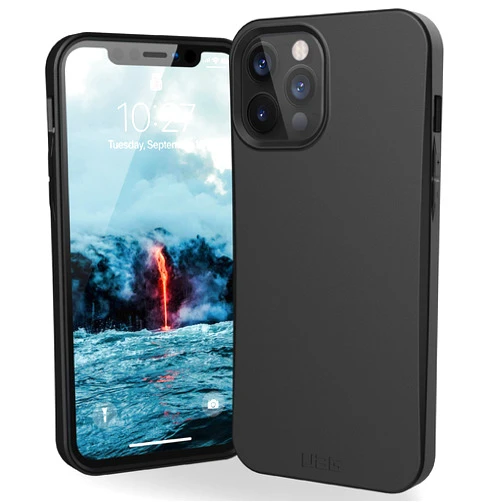 URBAN ARMOR GEAR UAG Designed for iPhone 12 Pro Max Case [6.7-inch Screen] 100% Mindful Eco-Friendly Ultra Slim Outback Protective Cover, Black