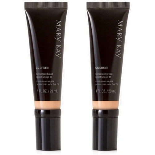 Mary Kay 2 PCS MARY KAY CC CREAM SUNSCREEN BROAD SPECTRUM SPF 15 1 FL. OZ.MEDIUM TO DEEP