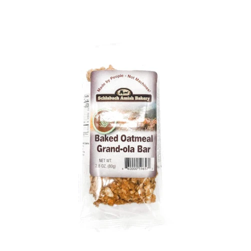 Schlabach Amish Bakery Soft & Chewy Grand-Ola Granola Bars, Case Pack of 12/2.8 oz. Bars (Baked Oatmeal)