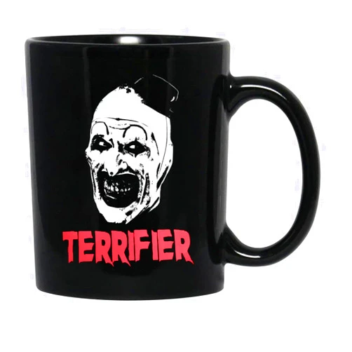 Generic Terrifier Clown Black Coffee Mug, Gift Coffee Mug