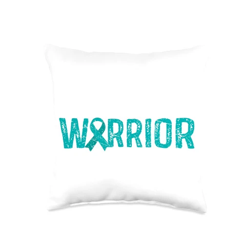 Batten Disease Awareness Products Warrior Batten Disease Awareness Throw Pillow, 16x16, Multicolor