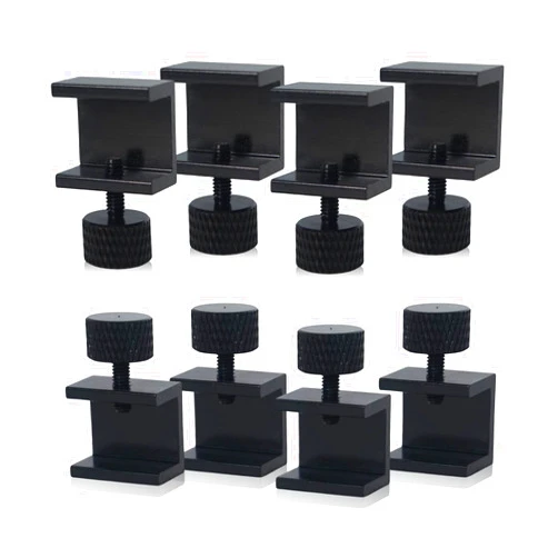 MICREEN 8PCS 3D Printer Glass Bed Clips, 3D Printer Lattice Glass Fixing Clamp, Hot Bed Printing Platform Upgrade Kit for Ender 3s 3 Pro, 5 Pro, CR-20 PRO, CR-10S Pro 3D Printer