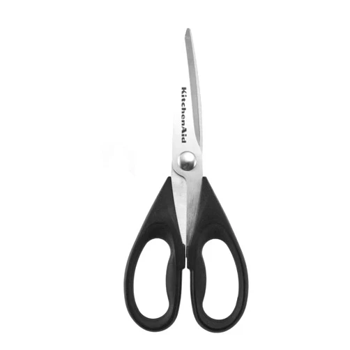 KitchenAid All Purpose Kitchen Shears with Protective Sheath for Everyday use, Dishwasher Safe Stainless Steel Scissors with Comfort Grip, 8.72-Inch, Black