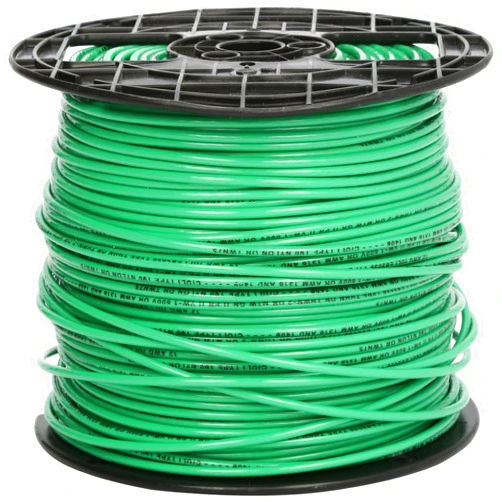 Southwire 22968201 Stranded THHN 12 Gauge Building Wire, 500-Feet, Green