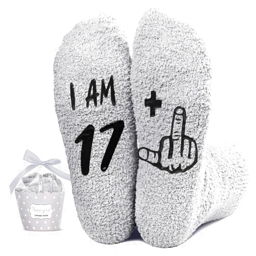 HAPPYPOP 18th Birthday Gifts Ideas for Girls - Socks for 18 Year Old Teen Boys, Gifts for Young Adult