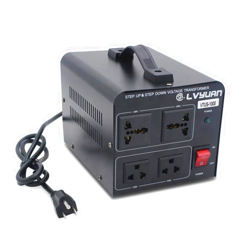 Cantonape Voltage Transformer Converter 1000 Watt Step Up/Down Convert from 110-120 Volt to 220-240 Volt and from 220-240 Volt to 110-120 Volt with 2 US Outlets, 2 Universal Outlets