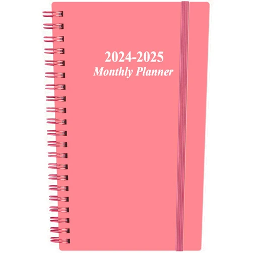 Heveboik 2024-2025 Monthly Planner - July 2024 - December 2025, Two Pages Per Month, 18 Monthly Calendar/Planner with Tabs, Strong Twin-Wire Binding, Inner Pocket, 3.75