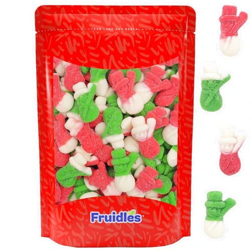 Fruidles Christmas Snowman Gummy Candy, Delicious Gummies, Fun and Festive Holiday Snacking, Party Favor (Half-Pound)