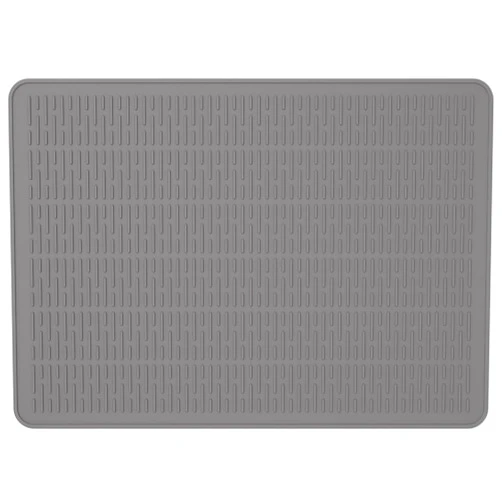 BFUHST Silicone Electric Stove Cover, 28’’ x 20’’ Silicone Stove Top Protector, Glass Top Stove Cover to Protect Kitchen Counter Surface, Silicone Dish Drying Mat (Gray)