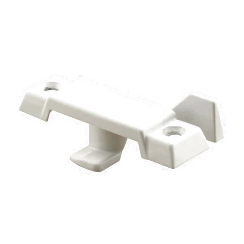 Prime-Line F 2689 Sash Lock, Deep Offset Latch, 1/8 In. Projection, Fits Single and Double Hung Metal Windows, Diecast, White-Painted, (Single Pack)