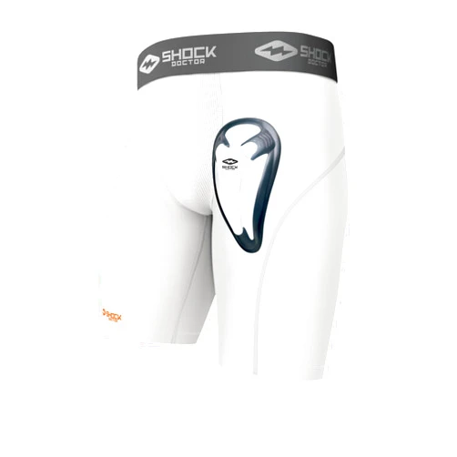 Shock Doctor Compression Shorts Men, Protective Bio-Flex Cup, Moisture-Wicking, Vented Protection. Adult Men Sizes.